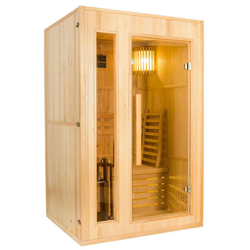 Sauna vapeur Zen 2 places avec poêle Lux 4,5 kW