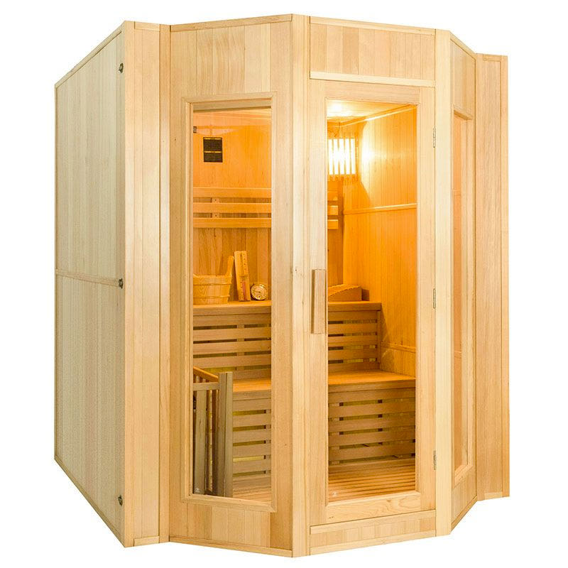 Sauna vapeur Zen 4 places avec poêle Lux 6 kW