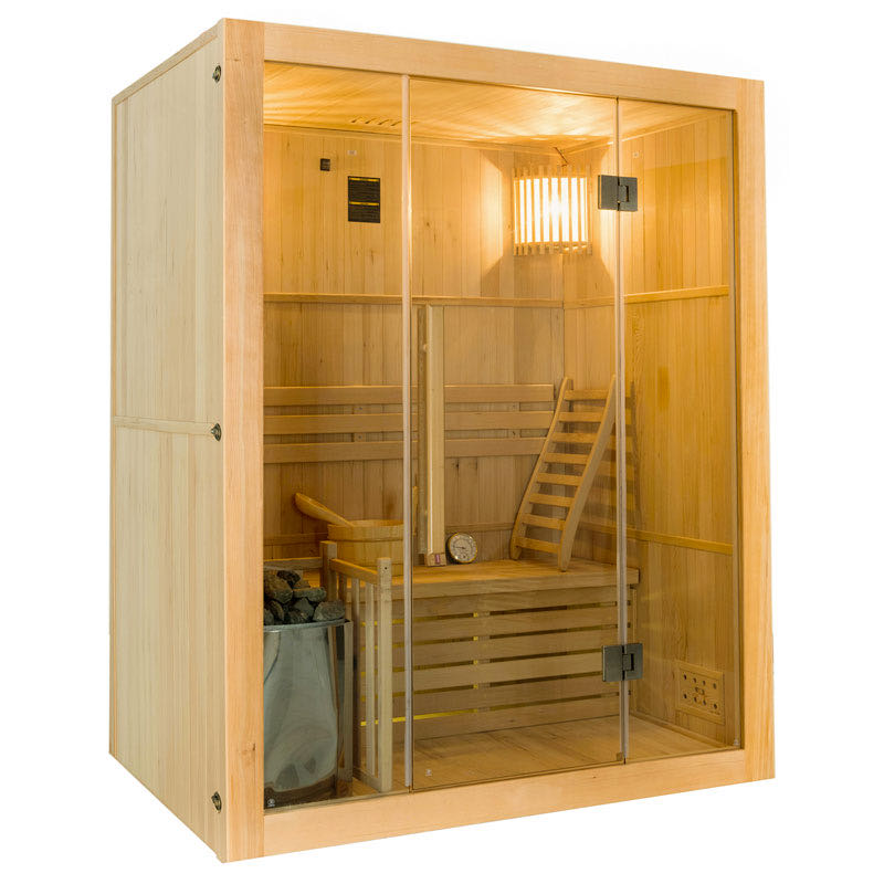 Sauna vapeur Sense 3 places avec poêle Lux 4,5 kW