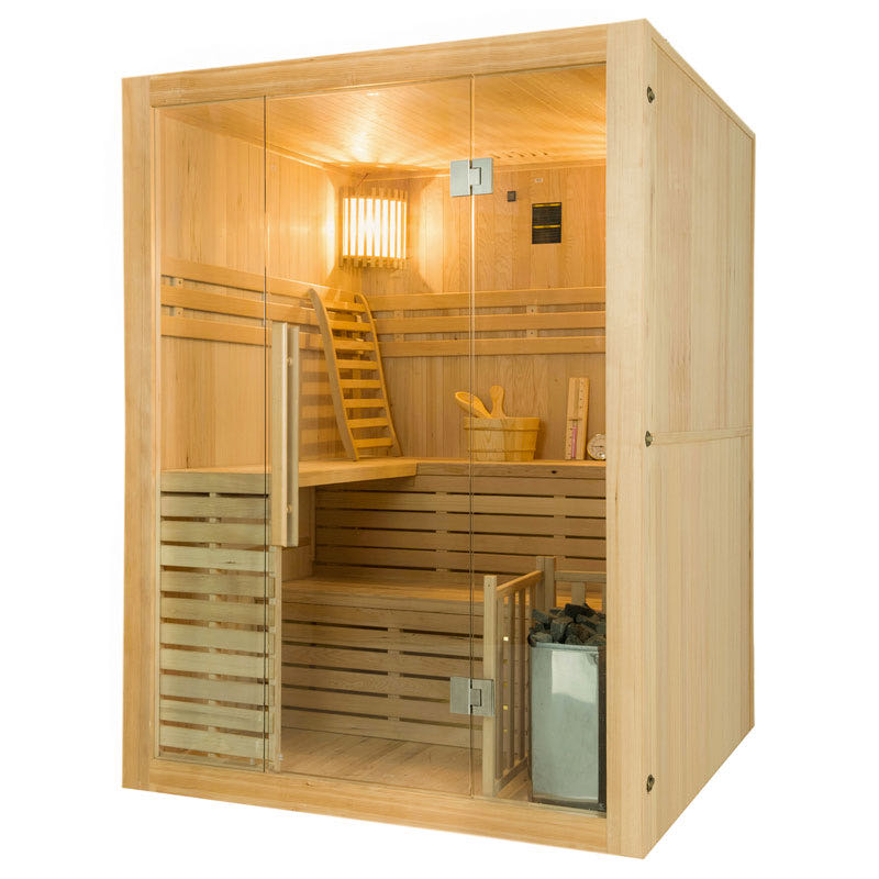 Sauna vapeur Sense 4 places avec poêle Lux 4,5 kW