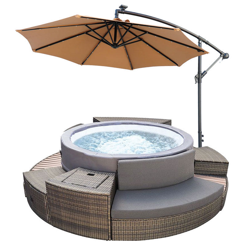 Spa portable NetSpa Vita Premium 6 Places avec 5 meubles et Parasol